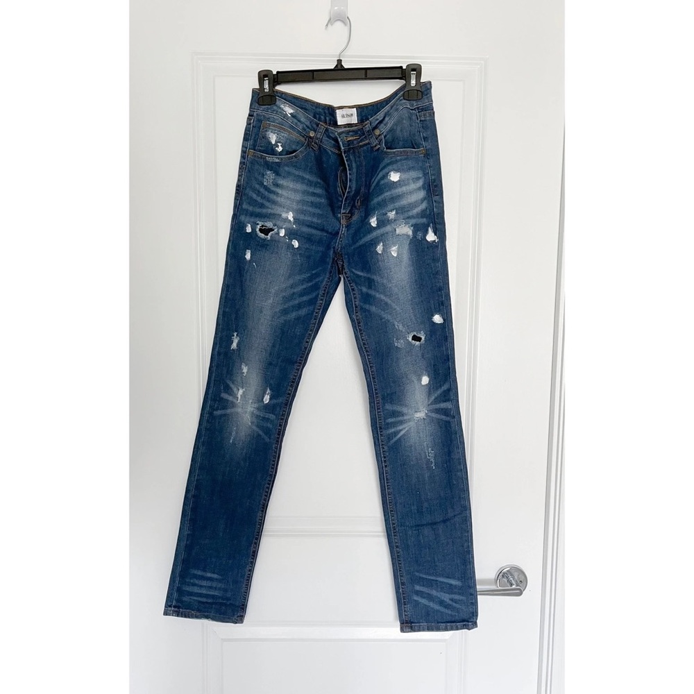 Boy Hudson Jeans Size Kids 16 With Paint Splatter Effect